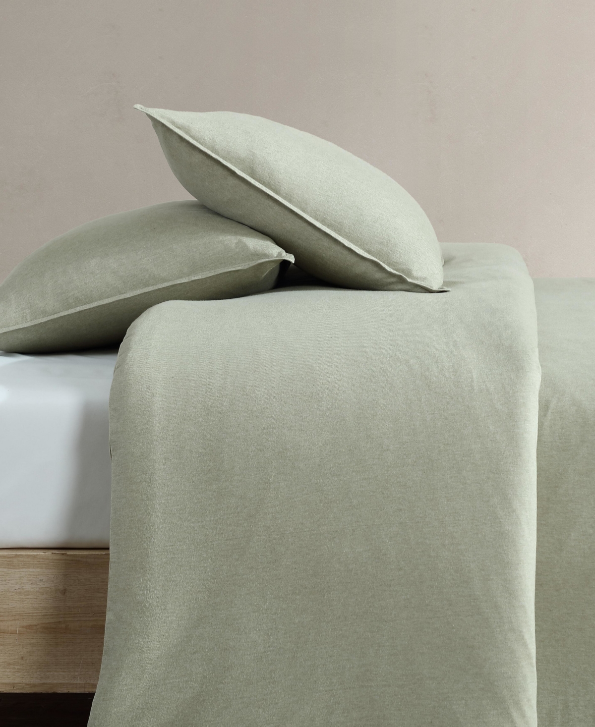 Calvin Klein Modern Cotton Melange 3-pc. Duvet Cover Set, Twin In Green