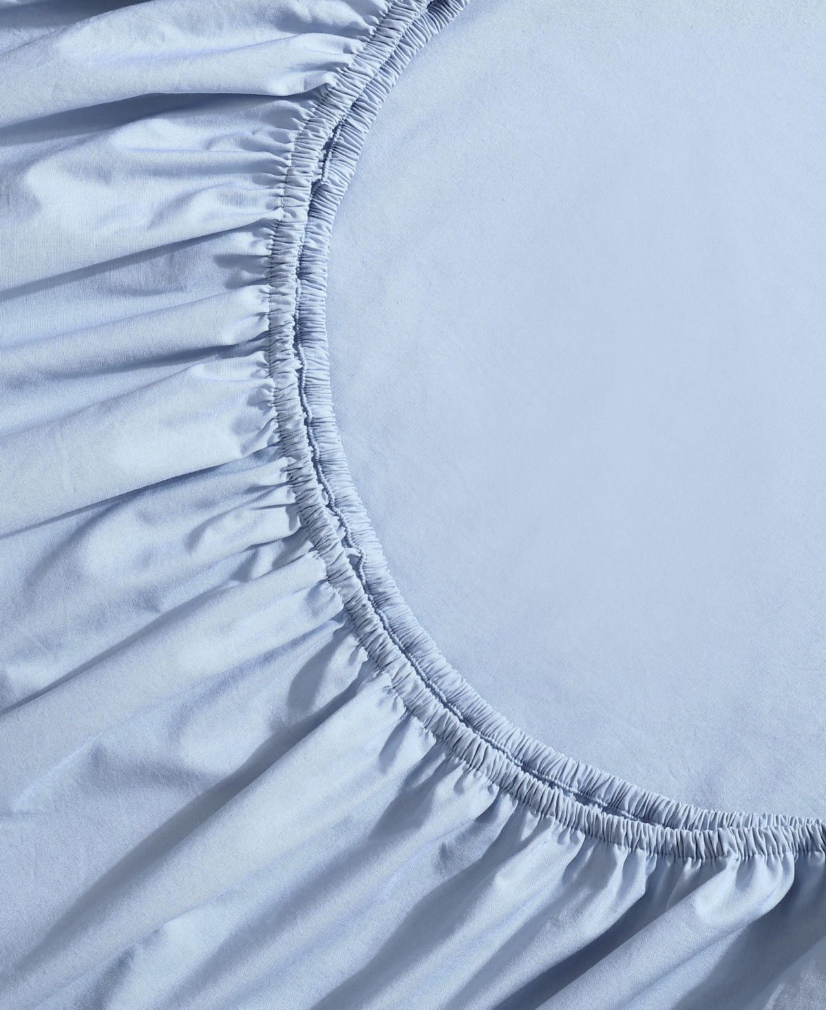 Calvin Klein Washed 400-thread Count Cotton Percale 4-pc. Sheet Set, Full In Blue