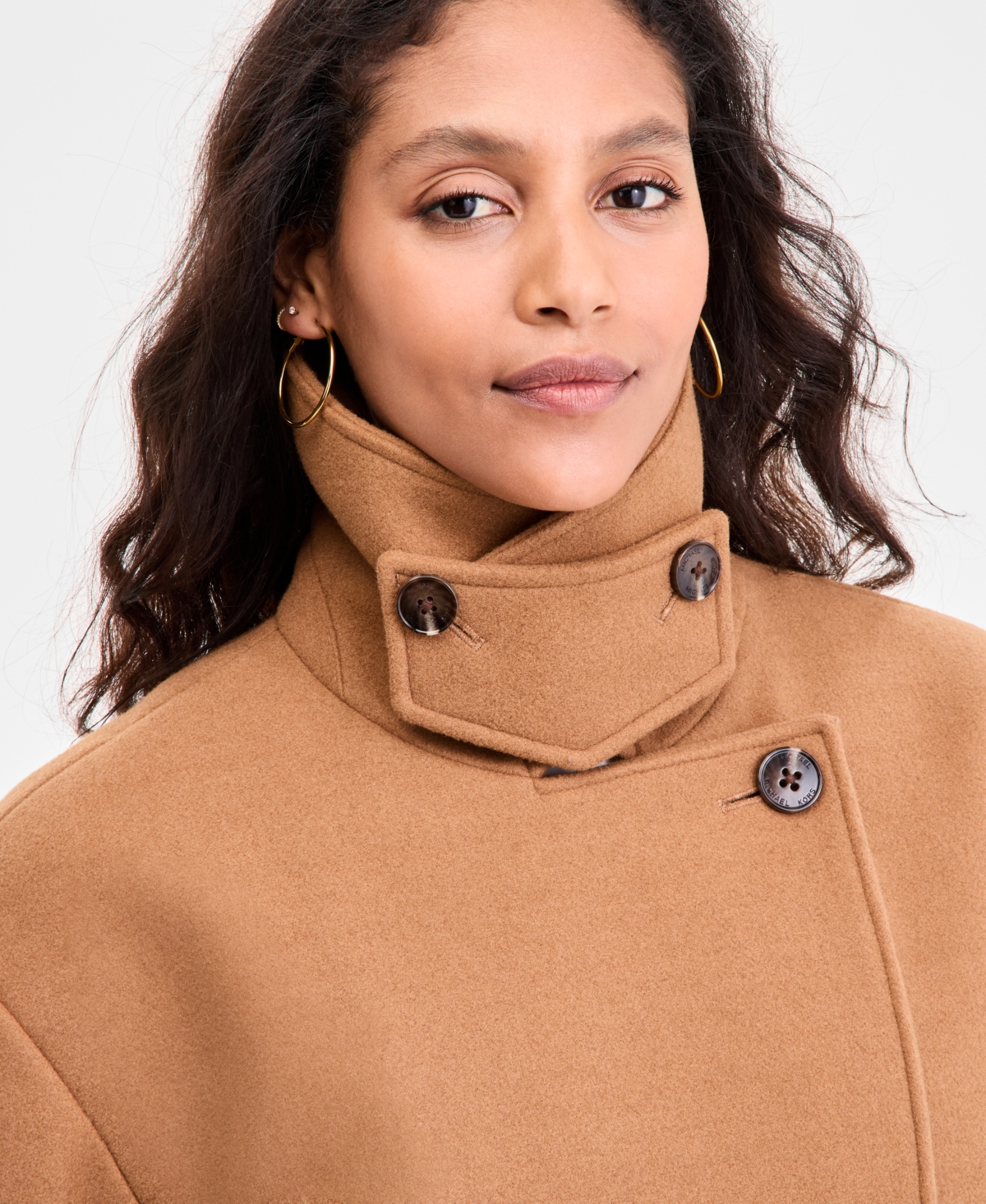 Michael Kors Michael  Women's Double-breasted Coat, Exclusively At Macy's In Brown