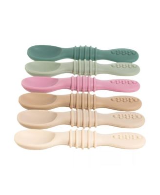 Toddler Spoons Self Feeding Spoons - 6+ Months Spoons First Stage Led Weaning BPA Free Teething Spoons