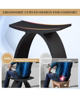 Freestanding Solid Surface Bathroom Shower Stool