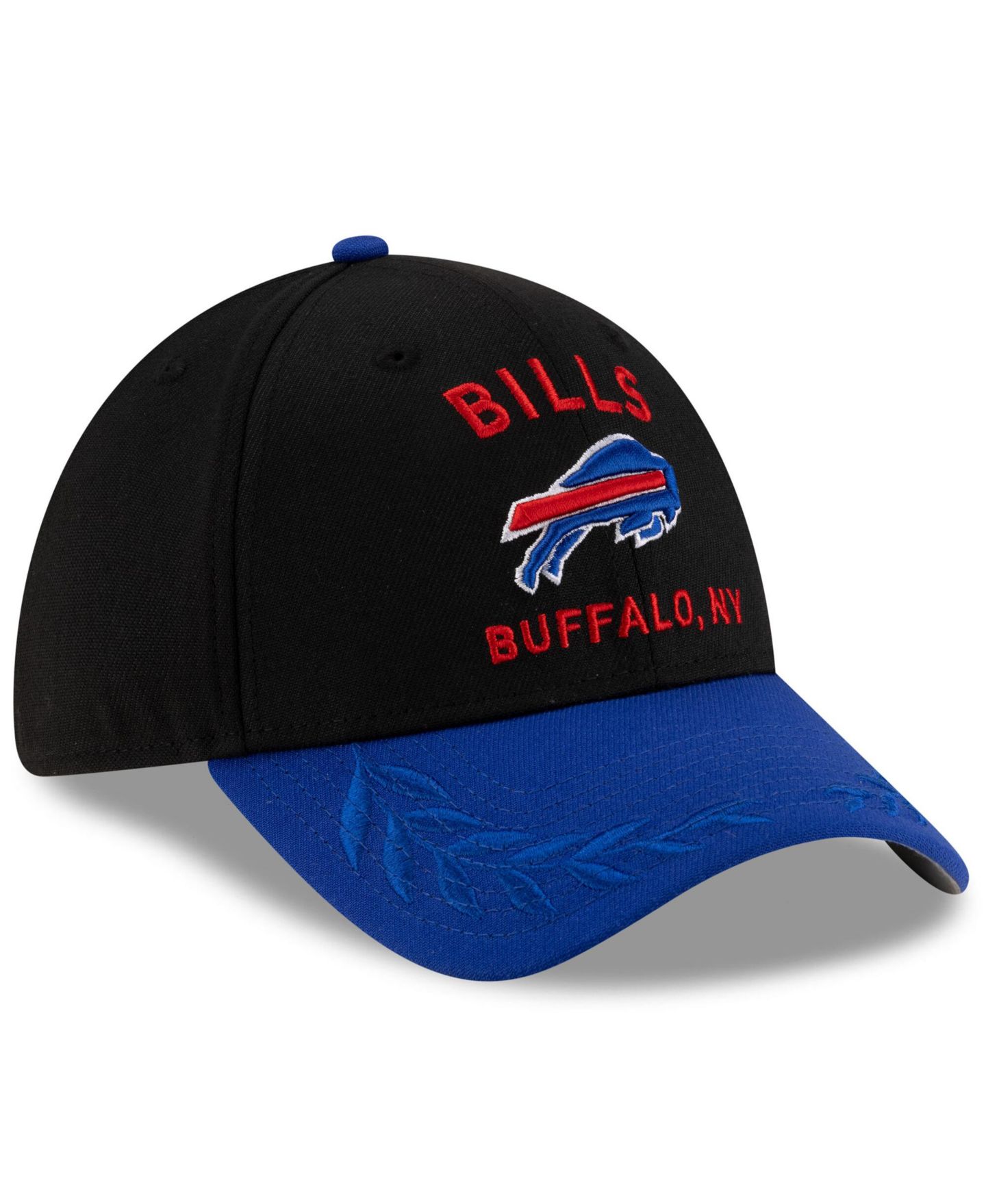 Мужская кепка New Era Black/Royal Buffalo Bills 2025 NFL Draft 39THIRTY Flex Hat — фото 5