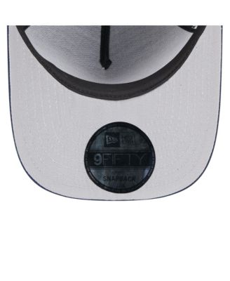 Men's Black/Navy New England Patriots 2025 NFL Draft A-Frame 9FIFTY Snapback Hat