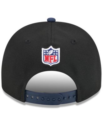 Men's Black/Navy Tennessee Titans 2025 NFL Draft A-Frame 9FIFTY Snapback Hat