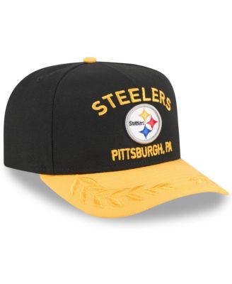 Men's Black/Yellow Pittsburgh Steelers 2025 NFL Draft A-Frame 9FIFTY Snapback Hat