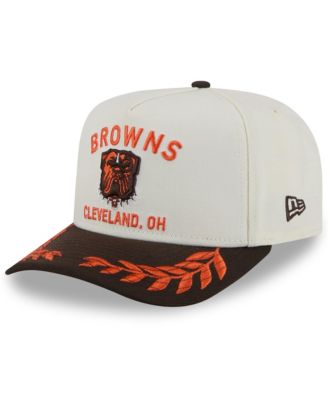 New Era - Men's Cream/Brown Cleveland Browns 2025 NFL Draft A-Frame 9FIFTY Snapback Hat