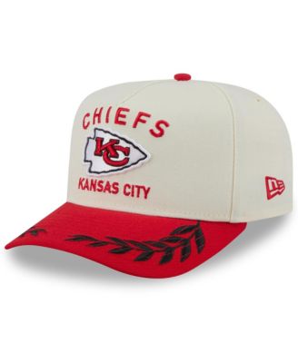 New Era - Men's Cream/Red Kansas City Chiefs 2025 NFL Draft A-Frame 9FIFTY Snapback Hat