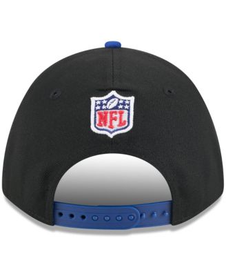 Men's Black/Royal New York Giants 2025 NFL Draft 9FORTY A-Frame M-Crown Adjustable Hat