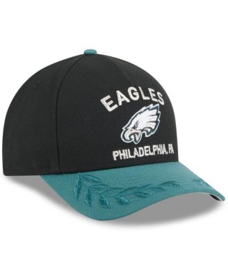 Men's Black/Green Philadelphia Eagles 2025 NFL Draft 9FORTY A-Frame M-Crown Adjustable Hat