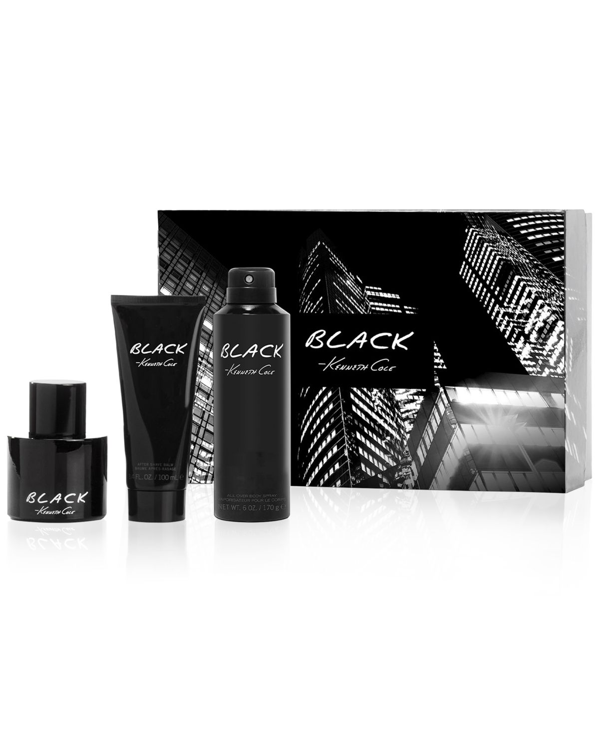 Мужской набор из 3 предметов Подарочный набор туалетной воды Black