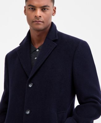 Men's Classic-Fit Wool Cashmere Blend Kavon Overcoat