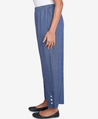 Women's Summer Solstice Relaxed Button Detail Ankle Pants