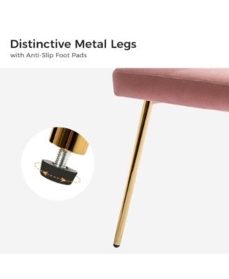 Set of 2  Polyester Velvet Modern Design, Upholstered  Milia Dining Chair