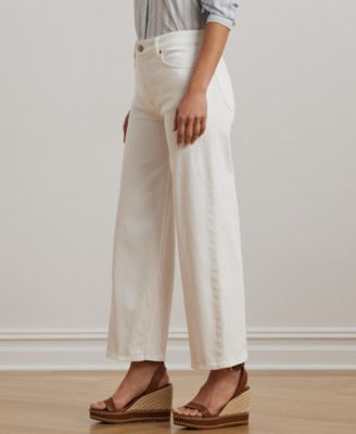 Women's High-Rise Wide-Leg Cropped Jeans