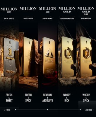 Men's Million Gold Elixir Parfum Intense, 3.4 oz.