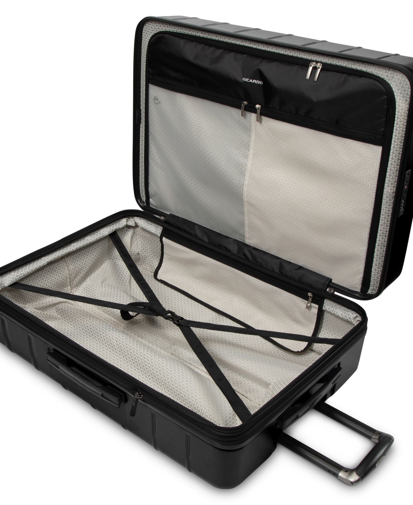 Чемодан Ricardo Cambria Hardside Large Check-In Spinner, цвет: Чёрный жемчужный — фото 5