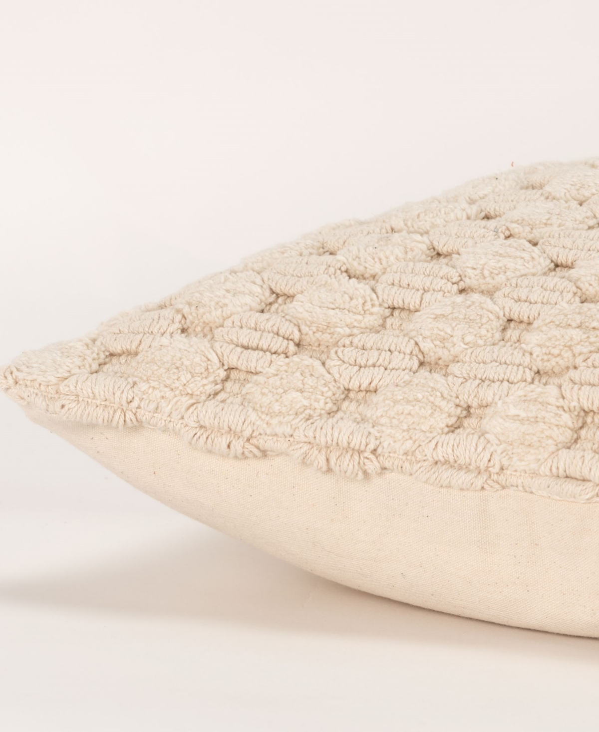 Rizzy Home Modern Industrial Geometric Woven Decorative Pillow, 20" X 20" In Natural