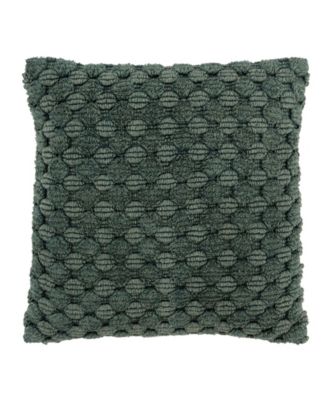 Modern Industrial Geometric Woven Decorative Pillow, 20" x 20"
