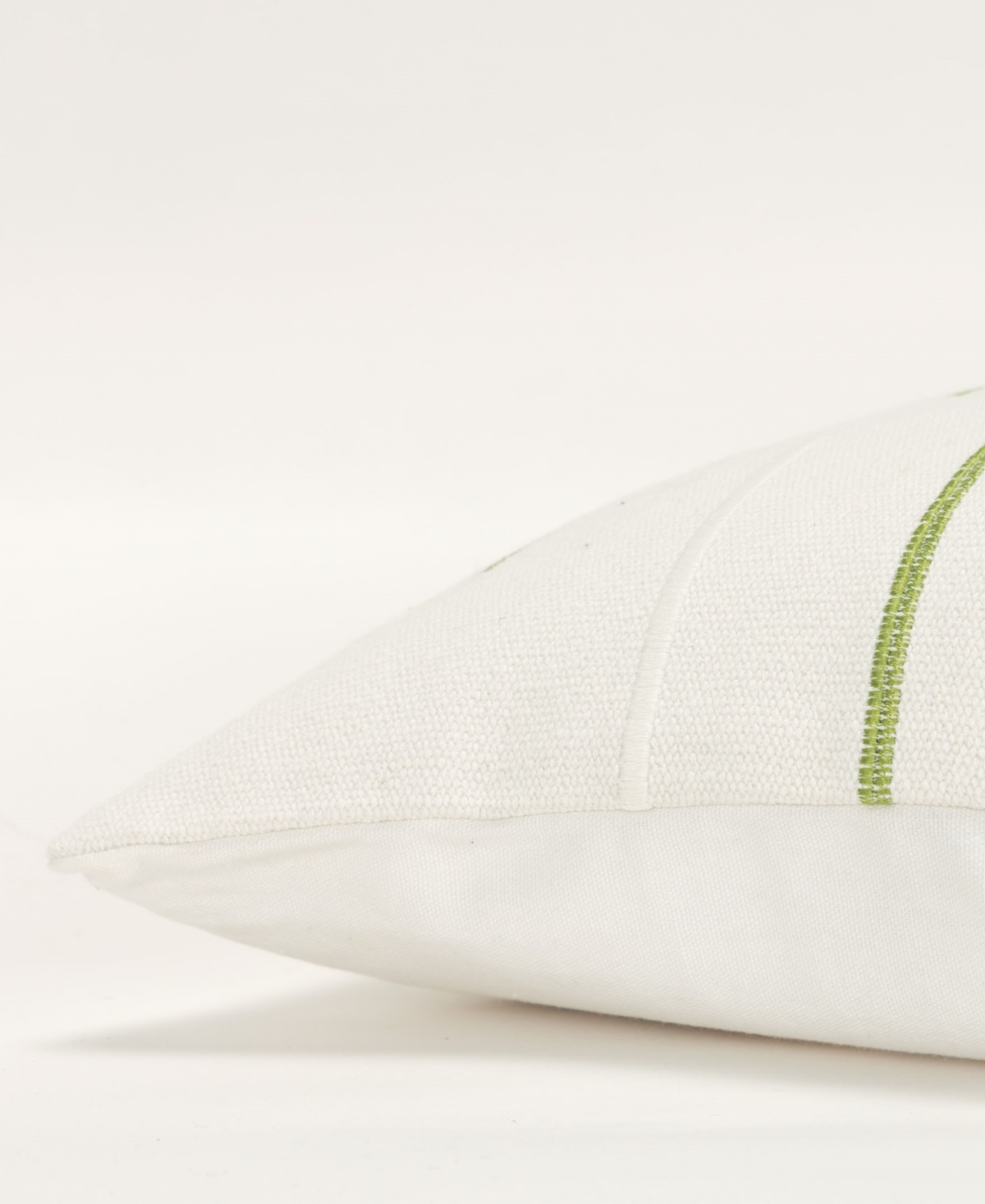 Rizzy Home Glam Striped Woven Decorative Pillow, 14" X 20" In Green