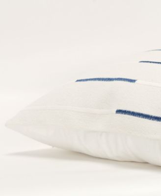 Glam Striped Woven Decorative Pillow, 20" x 20"