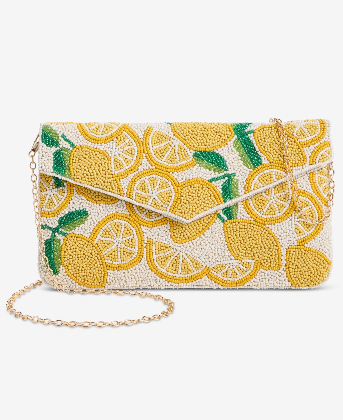 On 34th Hand Beaded Envelope Clutch, Exclusively At Macy's In White