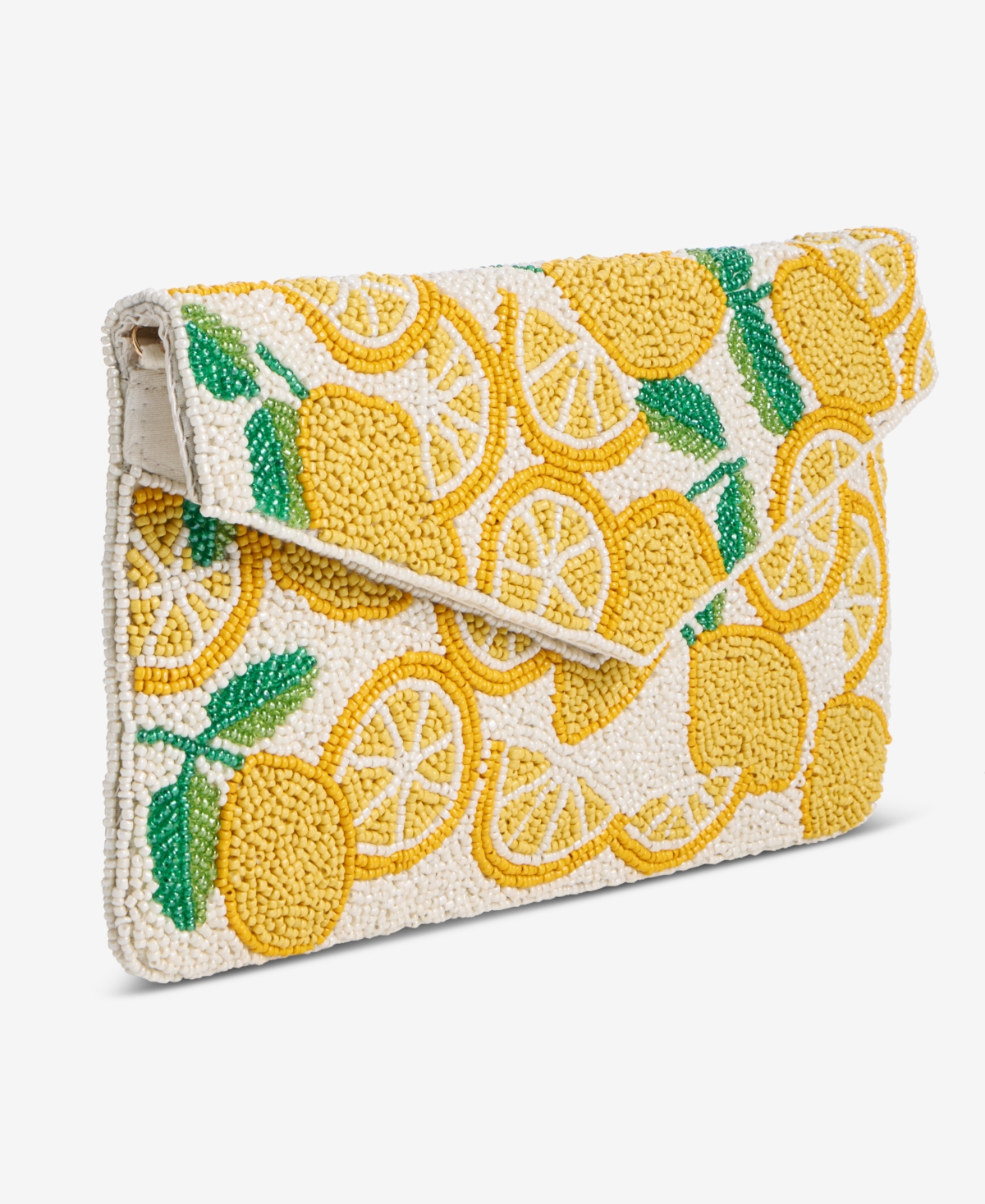 On 34th Hand Beaded Envelope Clutch, Exclusively At Macy's In White
