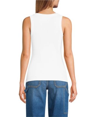 Women's Drapey Rib Fitted Tank Top