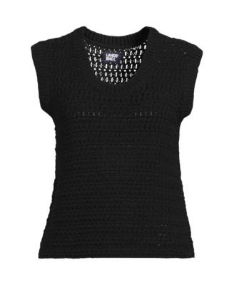 Women's Blend Texture U Neck Vest Sweater