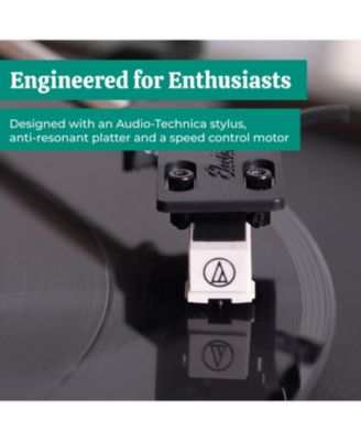 Montrose Turntable with Berkeley Bluetooth Speakers, Upgradable Record Player, 1" Tweeter, 3" Driver, Warm Natural Sound