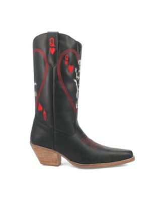 Women's Queen A Hearts  Leather Boots