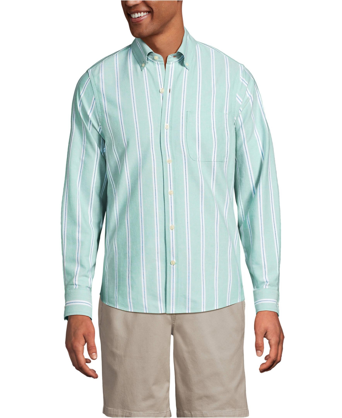 Men's Traditional Fit Sail Rigger Oxford Shirt - Khaki
