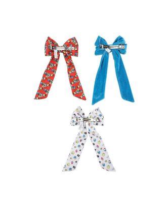 & Friends Character Rainbow 3-Piece Bow Clips Set