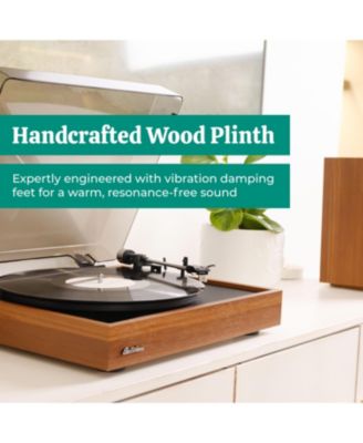 Montrose 2-Speed Belt-Drive Turntable with Audio-Technica Stylus & Built-in Preamp – Vinyl Record Player (RR35)