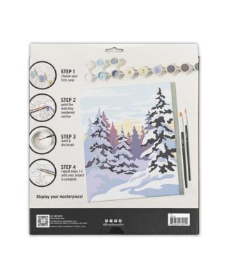 Acrylic Paint-By-Number Kit - Winter Wonderland
