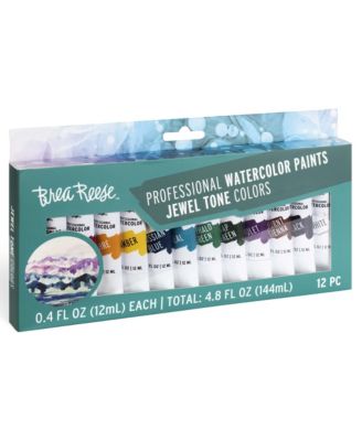 Professional Watercolor Paint Set: Jewel Tones