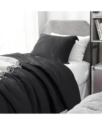 Cold Black Night - Oversized Comforter Set - Black,Twin XL