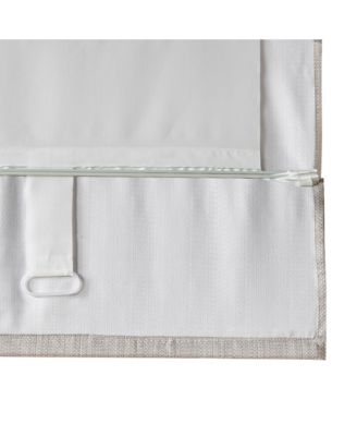 Basketweave Room Darkening Cordless Roman Shade, Single Panel for Bedroom, Thermal Insulated Window Blind Treatment for Living Room, Width 35 length 64 inches, Taupe Window Panel