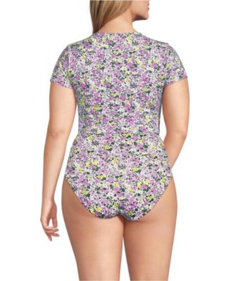 Plus Size Tugless Cap Sleeve Midkini Top