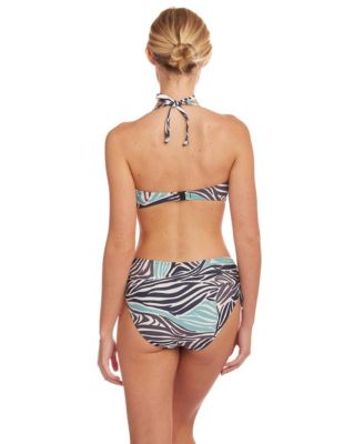 Women's Zebra Print Bandeau Bikini Swimsuit Top Bra Sizing