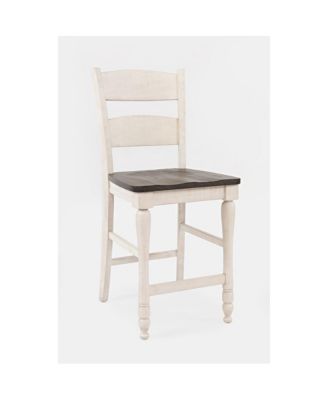 2 Pc Ladderback Counter Stools, Wood Frame – Dining Room Furniture