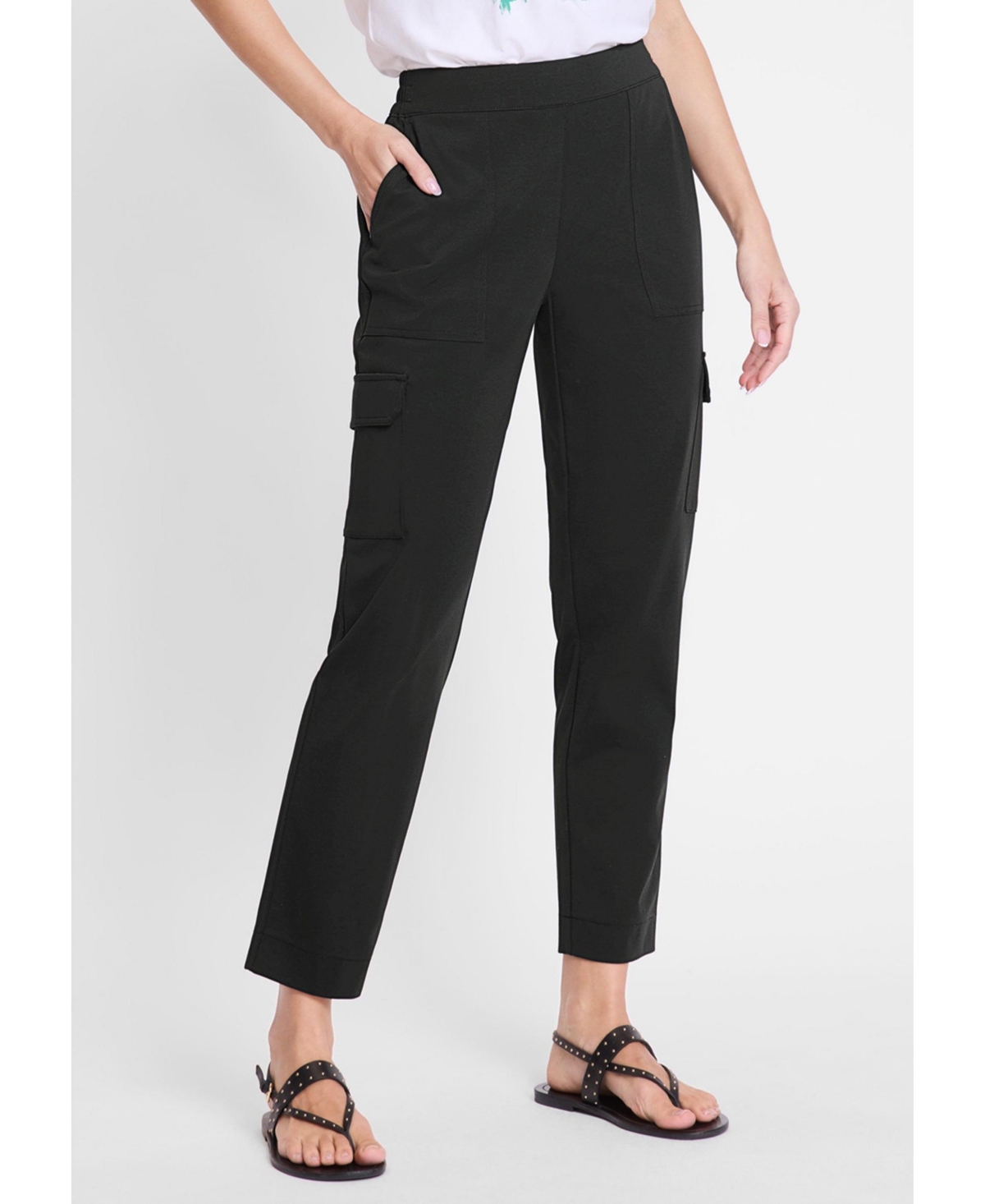 Women's Mona Fit Straight Cropped Cargo Pant - Light stone