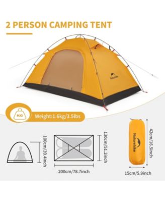 Camping Tent 2 Persons in 4 Seasons, Ultralight Tents Backpacking Tents backpacking Tents, Anti-UV Family Tents for Outdoor