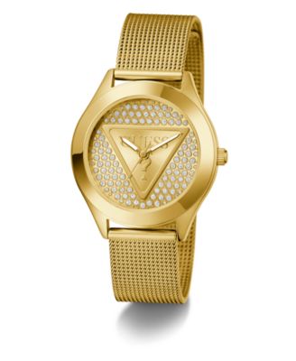 Women’s Analog Gold-Tone Mesh Watch, 34mm