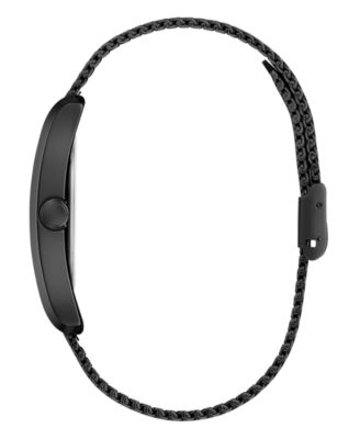 Men's Analog Black Mesh Watch, 34mm