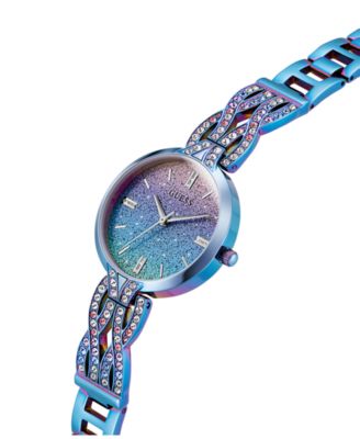 Orologio Donna Guess Glitz Iridescente - Multifunzione, Quadrante 11mm, Cinturino In Acciaio