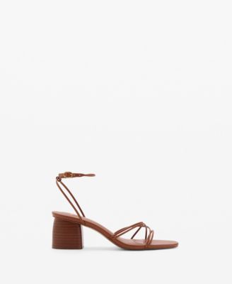 Women's Crossed Strap Heeled Sandals