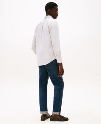 Men's Regular-Fit Striped Heritage Oxford Long-Sleeve Shirt