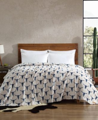 Steer Head Ultra Soft Plush Fleece Blanket, King