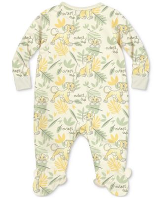 Baby Boys The Lion King Footed Coverall & Hat, 2 Piece Set  