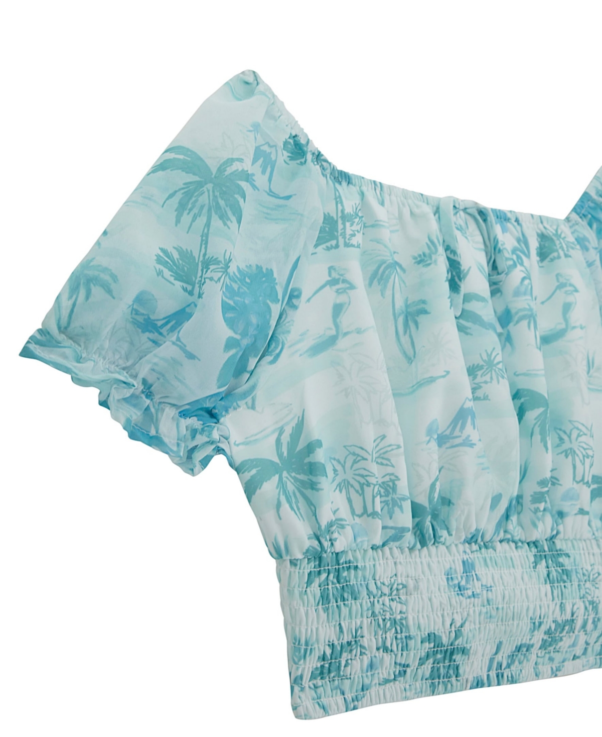 Guess Big Girls Chiffon Flutter Sleeve Top